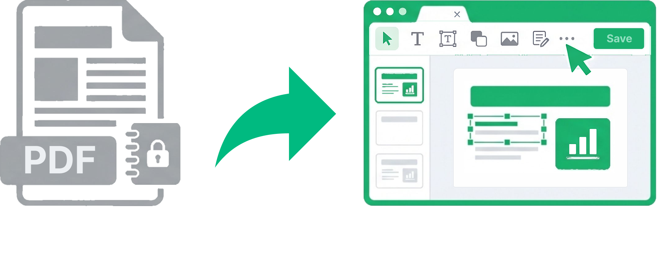 NoteSlide converting NotebookLM PDF into editable PowerPoint slides